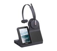 Yealink WH64 Mono Workstation DECT-Bluetooth-Headset DECT and Bluetooth headset with touchscreen, integrated hub and optimised audio. Ideal for