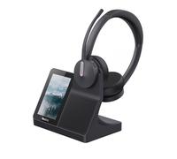 Yealink WH64 Workstation DECT Wireless Headset with 4" Touch Screen,3x Noise Cancelling Mic, 606ft Range,All in One Workstation with Speaker,3x USB Hub Office Headset for Desk Phone,Computer,Cellphone