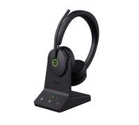 Yealink WH68 ANC DECT Wireless Headset with Microphone, 4X AI Noise Cancelling Mic,606 ft Range On Ear Work Headsets,32H Talk Time, UC Bluetooth Headsets for Work, Computer Desk Phone