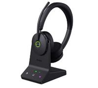 Yealink WH68 ANC Wireless Headset teams with Stand DECT/Bluetooth Stereo - USB-C/A
