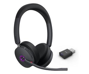 Yealink WH68 Binaural Hybrid DECT Bluetooth Headset, Certified for Teams