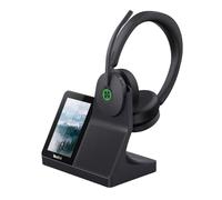 Yealink WH68 Workstation DECT Wireless Headset with 4" Touch Screen,4 Mic Hybrid ANC, 606ft Range,All in One Workstation with Speaker,3x USB Hub Office Headset for Desk Phone,Computer,Cellphone