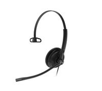 Yealink YHS34 Lite Mono Casque Avec fil Arceau Bureau/Centre d'appels Noir