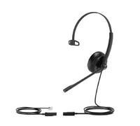 Yealink YHS34 Mono Wired Headset, QD to RJ9, Black