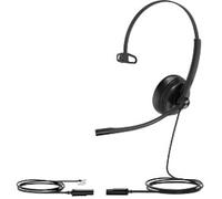 Yealink YHS34 Mono Mono headset with QD connection and RJ cable, ultralight design - ideal for offices and IP communications.