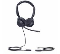 Yealink YHS36 E2 Stereo Wired Headset QD-RJ9 A wired stereo headset designed for business communications, offering long-lasting comfort, wideband