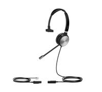 Yealink YHS36 Headset Wired Head-band Office/Call center Black. Silver