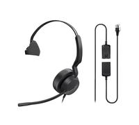 Yealink YHS36 Mono RJ9 Office Headset 2 Pcs with QD to USB-A Trainer Cable | Quick Disconnect Telephone Headset for Call Center Trainer,Hot Desking,Y-Splitter Cable Connect 2 Pcs YHS36 Headset to one PC
