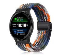 YealRed 18mm Nylon Strap Compatible with Garmin Venu 4 41mm/Venu 3S / 2S / Vivomove 3S / Vivoactive 4S, Magnetic Buckle Sport Nylon Replacement Band for Garmin Forerunner 255S / 265S (Colorful)