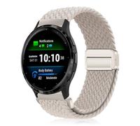 YealRed 18mm Nylon Strap Compatible with Garmin Venu 4 41mm/Venu 3S / 2S / Vivomove 3S / Vivoactive 4S, Magnetic Buckle Sport Nylon Replacement Band for Garmin Forerunner 255S / 265S (Starlight)