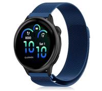 YealRed 20 mm Metal Strap for Garmin Forerunner 70/170 / 170 Music/ 570 42mm, Quick Release Stainless Steel Mesh Strap, Magnetic Replacement Band for Garmin Approach J1 /Vívoactive 6/5 (Blue)