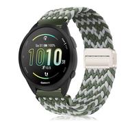 YealRed 20mm Nylon Strap Compatible with Garmin Approach J1 /Vívoactive 6/5 / 3/3 Music, Magnetic Buckle Sport Band for Garmin Forerunner 570 42mm/ 165/165 Music (Gray-green)