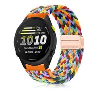 YealRed 20mm Nylon Strap for Garmin Forerunner 70/170 / 170 Music/ 570 42mm, Elastic Sport Watch Band, Magnetic Braided Replacement Band for Garmin Approach J1 /Vívoactive 6/5 (W Colorful)