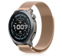 YealRed 22 mm Metal Strap for Amazfit Active Max/Balance 2 /Balance/Bip 6/5 /Pop 3S, Magnetic Replacement Band Comfortable & breathable Compatible with Amazfit GTR 4 /GTR 3 Pro (Rose Gold)