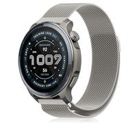 YealRed 22 mm Metal Strap for Amazfit Active Max/Balance 2 /Balance/Bip 6/5 /Pop 3S, Magnetic Replacement Band Comfortable & breathable Compatible with Amazfit GTR 4 /GTR 3 Pro (Starlight)