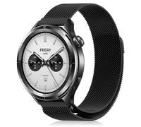 YealRed 22 mm Metal Strap for Xiaomi Watch 5 /S5 /S4 /S4 Sport/S3 /S2, Quick Release Stainless Steel Mesh Strap, Magnetic Replacement Band for Xiaomi Redmi Watch 5 Active/ 5 Lite/ 3 Active (Black)