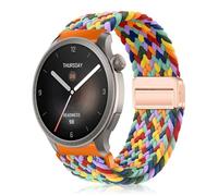 YealRed 22mm Nylon Strap for Amazfit Active Max/Balance 2 /Balance/Bip 6/5 /Pop 3S, Magnetic Buckle Nylon Sport Band Compatible with Amazfit GTR 4 /GTR 3 Pro/GTR 3 /GTR 2e (W Colorful)