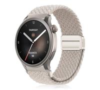YealRed 22mm Nylon Strap for Amazfit Active Max/Balance 2 /Balance/Bip 6/5 /Pop 3S, Magnetic Buckle Nylon Sport Band Compatible with Amazfit GTR 4 /GTR 3 Pro/GTR 3 /GTR 2e (Starlight)
