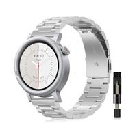 YealRed 22mm Strap For CMF by Nothing Watch 3 Pro / 2 Pro, Metal Band, with Adjustment Tool, Stainless Steel Replacement Bands Compatible with CMF by Nothing Watch Pro 2/3 Pro (Silver)