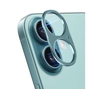 YealRed Camera Protector Compatible with iPhone 16/16 Plus, [1 Pack] 9H Metal Protective Frame No Impact on Shooting Camera Protector Film for iPhone 16/16 Plus - Green