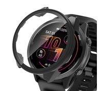 YealRed Case Compatible with Garmin Forerunner 570 47mm, Hard PC Case with Tempered Glass Screen Protector, Anti-scratch and Shock-Absorbing Protection for Garmin Forerunner 570 47mm - Black