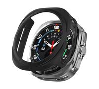 YealRed Case Compatible with Samsung Galaxy Watch Ultra 47mm 2025/2024, Hard PC Case, No Tempered Glass Screen Protector Scratch-Resistant Cover for Samsung Galaxy Watch Ultra 47mm - Black