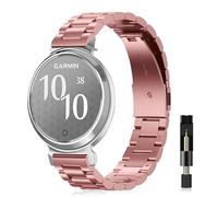 YealRed Strap Compatible with Garmin Lily 2 Active/ 2 Classic, With Quick Release, Beautiful, Comfortable and Durable, Women's Metal Replacement Band for Garmin Lily 2 Sport/ 2 (Pink)