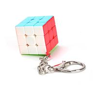 Yealvin Mini 3x3 Keychain Cube - Magic Cube Puzzle Toys Brain Teasers & Decorations Gifts