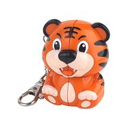 Yealvin Mini Keychain Cube, 2x2x2 Cartoon Small Hanging Pendant Toys 2x2 Mini Tiger Keychain Magic Cube Puzzle Cube