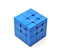Yealvin Mirror Speed Cube 3x3 Stickerless [V2 Upgrade] - 75g Ultra-Lightweight Frosted Mirror Cube, Smooth Fast Turning Puzzle Collector's Gift & Fidget Decor for Kids and Adults (blue)