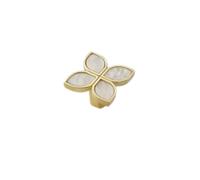 Yeandshi 10 Pieces of Kitchen Diameter 41MM White Petal Knobs, Zinc Alloy Single Hole Knobs Suitable for Cabinets, Drawers, Wardrobe Furniture Hardware Accessories.