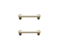 Yeandshi 2 Pcs of 96MM Light Luxury Zinc Alloy White Handle Shell Gold Wardrobe Cabinet Door Handle Drawer Cabinet Hardware Knob Modern and Simple.