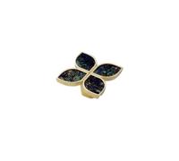 Yeandshi 5 Pieces of Kitchen Diameter 41MM Watercolor Shell Petal Knobs, Zinc Alloy Single Hole Knobs Suitable for Cabinets, Drawers, Wardrobe Furniture Hardware Accessories.