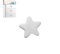 Yeandshi Children's Drawer Ceramic Handles, 5 Cabinet Door Knobs, Decorative Cartoon White Star-Shaped Cabinet Handles with Screws, Suitable for Children's Room Bedroom Furniture Wardrobe Drawers.