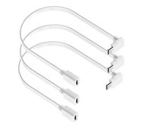 YEAOI 3-Pack Extension Cable for WYZE Cam Pan V3 Camera, 90 Degree Micro USB Adapter, 1 ft Flat Power Cord
