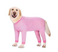 Yeapeeto Dog Onesie Surgery Recovery Suit for Large Medium Bodysuit Dogs Pajamas PJS Full Body for Shedding, Prevent Licking, Wound Protection, Cone Alternative(4XL, Pink)