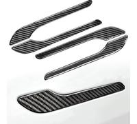 Yeapop 4 pcs Door Handle Covers Compatible with Model 3 and Model Y. Decoration & Protection Accessories for Tesla. (Matt Carbon Fiber Pattern)
