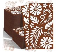 Yeaqee 100 Pcs Cielito Lindo Party Decoration Mexican Disposable Guest Towels Decoupage Decorative Napkins Brown Paper Napkins Hand Towels for Kitchen Baby Shower Dinner Party