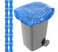 Yeaqee 12 Pcs Trash Can Cover 90 Gallon Waste Container Cover Trash Odor Smell Buster with Elastic Rubber Band Plastic Garbage Can Covers for Outside Dust Cover for Household Kitchen Bin