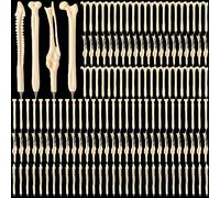 Yeaqee 200 Pieces Black Ink Bone Shape Ballpoint Pens Creative Bone Ballpoint Pen Funny Novelty Pens Doctor Gifts for Men Doctor Nurse Party Crazy Student Gift Halloween Thanksgiving Supplies