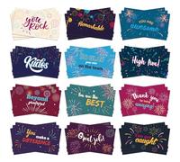Yeaqee 240 Pcs Employee Appreciation Kudos Cards Funny Blank Back Motivational Card Encouragement Thank You Note Recognition Card for Teacher College Affirmation Gift(Flame)