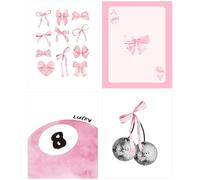 Yeaqee 4 Pcs Diamond Art Kits DIY Painting for Adult Aesthetic Wall Crafts Cute 5d Room Decor 10 x 11.8''