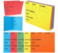 Yeaqee 50 Pcs Real Estate Listing Folder Pre Printed Right Panel List Durable Agent Supplies Planner with Closing Checklist for Documents Organizing, 5 Colors (Yeaqee-qeq2776)