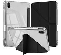 YeaQuelior Case for Honor Pad X8a / X8b 11 inch 2024/2026 with Pencil Holder, Auto Wake/Sleep Smart Folio with Slim Clear Back Shell Protective Case (Black)
