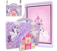 YeaQuelior Kids Case for Honor Pad X8a 11 Inch 2024 / Honor Pad X9 11 Inch 2024, Shockproof Unicorn Cover with Handle/Stand/Shoulder Strap