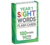 Year 1 Sight Words Flash Cards - 120 High Frequency Words from Dolch's and Fry's Lists for 5-7 Years