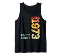 Year 1973 October 1973 Retro 1973 Vintage 1973 Since 1973 Tank Top