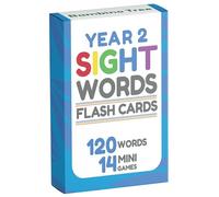 Year 2 Sight Words Flash Cards - 120 High Frequency Words from Dolch's and Fry's Lists for 6-8 Years