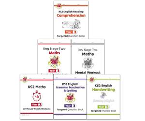 Year 3 Maths and English Home Learning Workbook Bundle for 7 to 8 year olds KS2