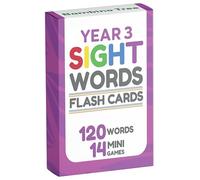 Year 3 Sight Words Flash Cards - 120 High Frequency Words from Dolch's and Fry's Lists for 7-10 Years